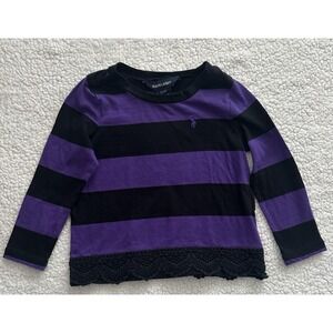 Polo Ralph Lauren Shirt Girls Toddler Size 2T Long Sleeved T-shirt Rugby Stripes